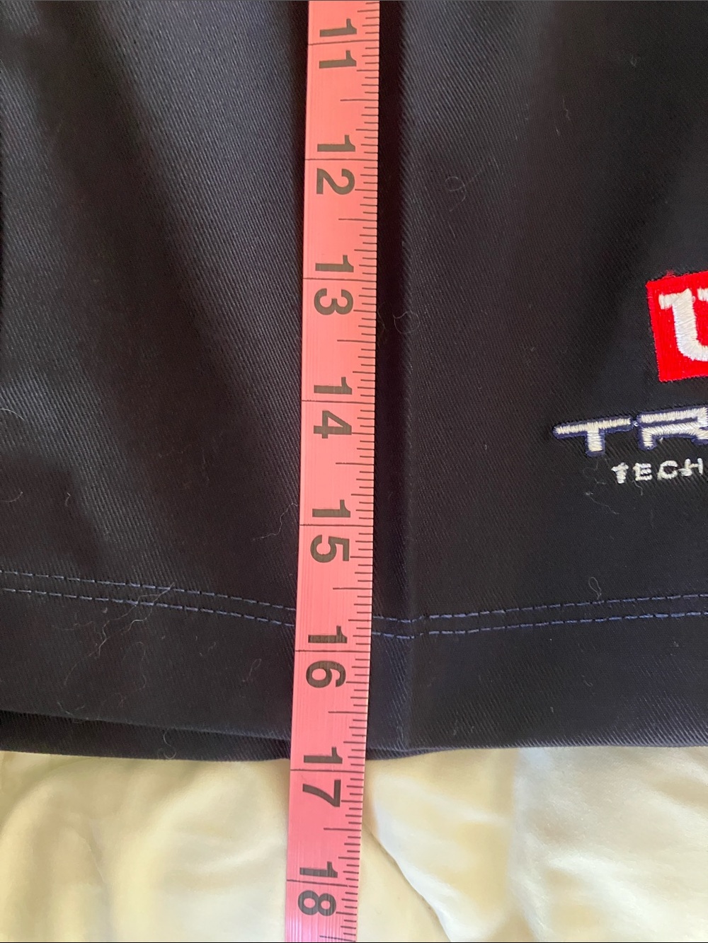 WILSON Men’s Navy Tennis Shorts w/ Red Logo + Striped Waistband Size 34 NWT - Picture 10 of 11